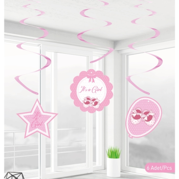 SW18 Babyshower Kız Sarkıt Süs 6lı SW18 Babyshower Kız Sarkıt Süs 6lı