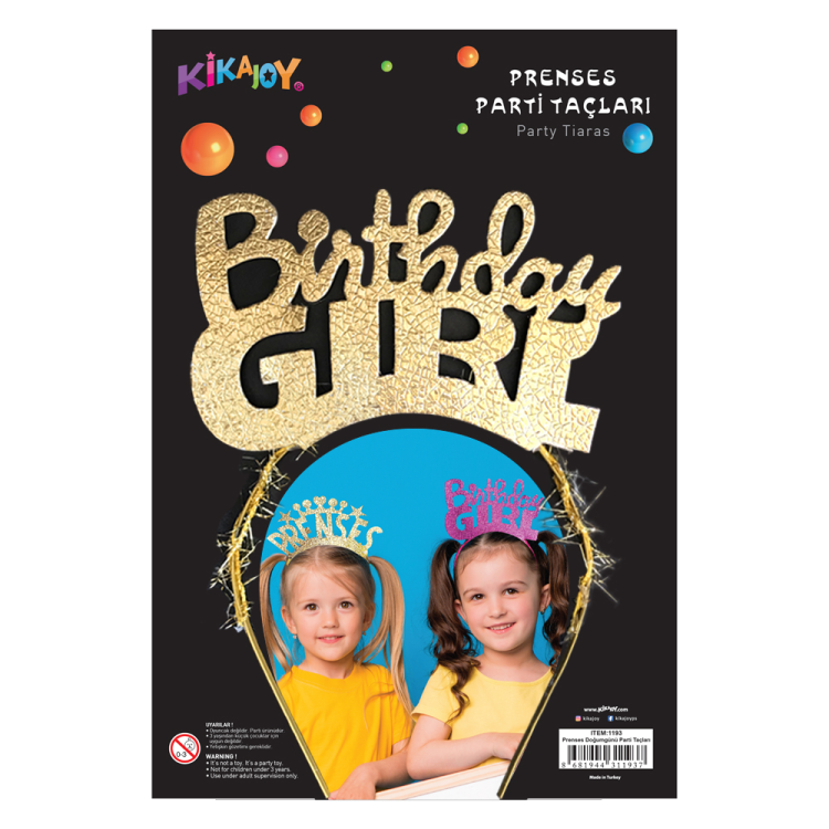 Prenses Doğum Günü Metal Taç Prenses Doğum Günü Metal Taç
