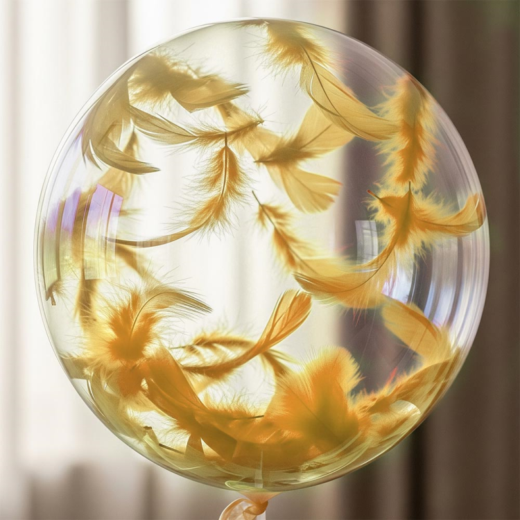 Balon Süsleme Tüyü 100lü -Altın-