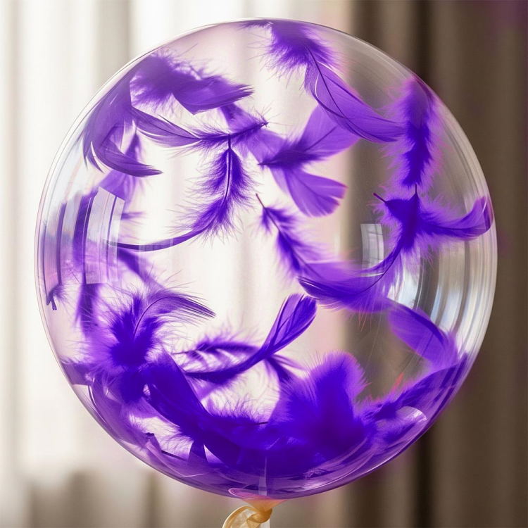 Balon Süsleme Tüyü 100lü -Mor- Balon Süsleme Tüyü 100lü -Mor-