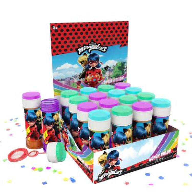 Köpük Balon Stantlı 25li -Miraculous- Köpük Balon Stantlı 25li -Miraculous-