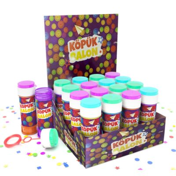 Köpük Balon Stantlı 25li - Color Season- Köpük Balon Stantlı 25li - Color Season-