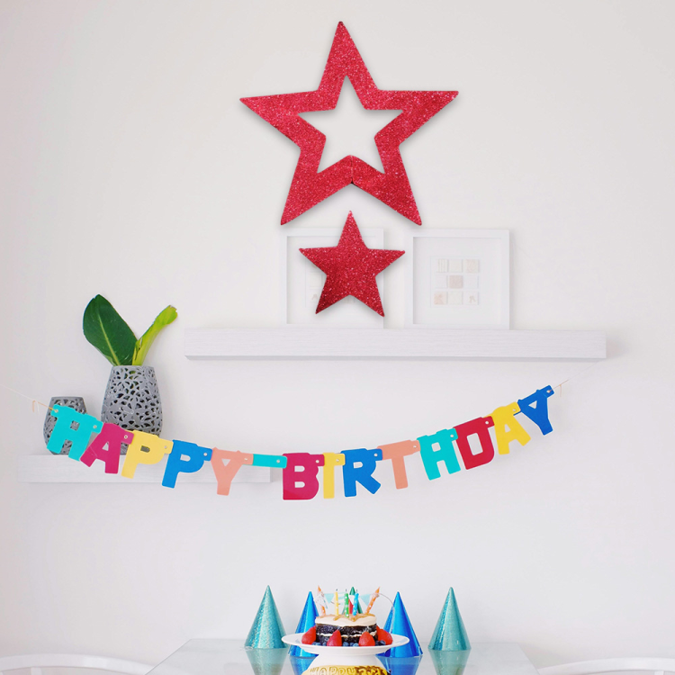 Strafor Dekor Süs İç İçe Yıldız 30cm 2li Strafor Dekor Süs İç İçe Yıldız 30cm 2li