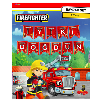 Firefighters İyi ki Doğdun Banner Firefighters İyi ki Doğdun Banner
