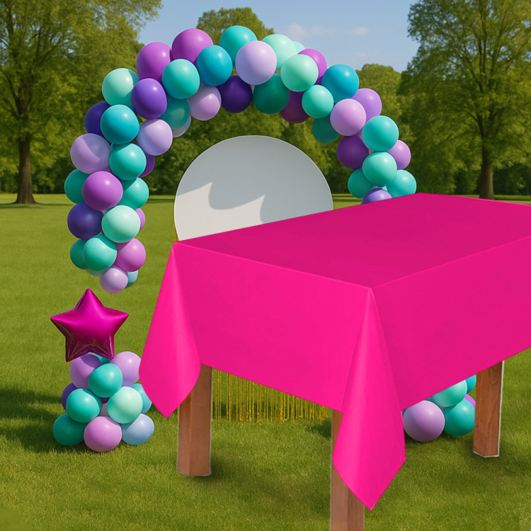 Masa Örtüsü 137*270cm 30mik -Fuşya- Masa Örtüsü 137*270cm 30mik -Fuşya-