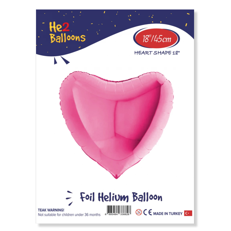 18 Kalp Folyo Balon -Pembe- 18 Kalp Folyo Balon -Pembe-