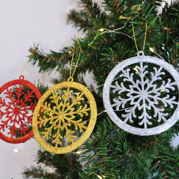 Yılbaşı Ağaç Süsü Simli 3lü Yılbaşı Ağaç Süsü Simli 3lü