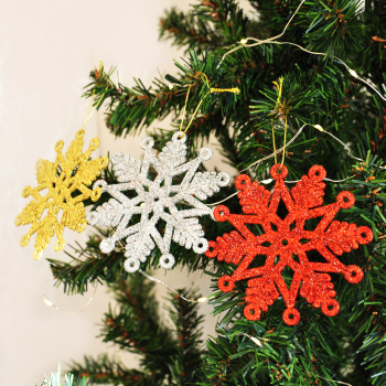 Yılbaşı Ağaç Süsü Simli 3lü Yılbaşı Ağaç Süsü Simli 3lü