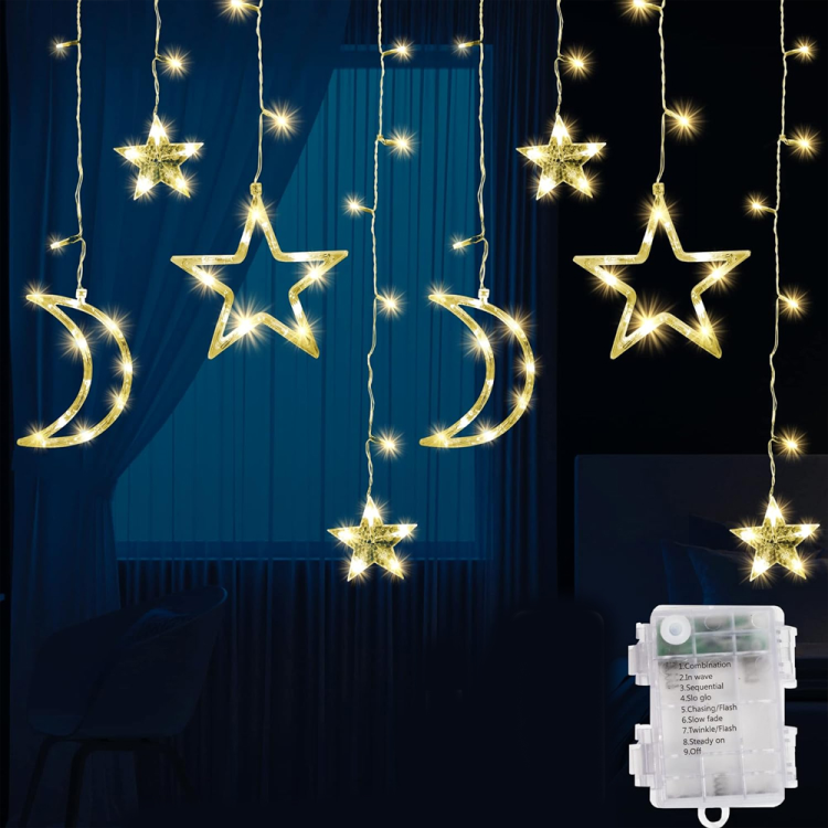 Ramazan Temalı Pilli Perde Led Gün Işığı Ramazan Temalı Pilli Perde Led Gün Işığı