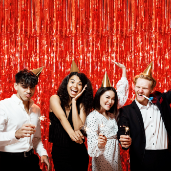 Metalize Arka Fon 100x200cm -Kırmızı- Metalize Arka Fon 100x200cm -Kırmızı-