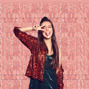 Metalize Pötikare Arka Fon 100x200cm -Bronz- Metalize Pötikare Arka Fon 100x200cm -Bronz-