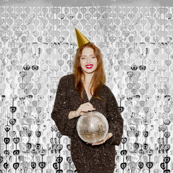 Metalize Kalp Arka Fon 100x200cm -Gümüş- Metalize Kalp Arka Fon 100x200cm -Gümüş-