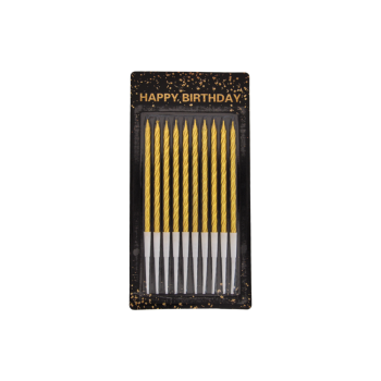 Doğum Günü Mumları -Simli Altın- Doğum Günü Mumları -Simli Altın-