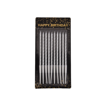 Doğum Günü Mumları -Simli Gümüş- Doğum Günü Mumları -Simli Gümüş-