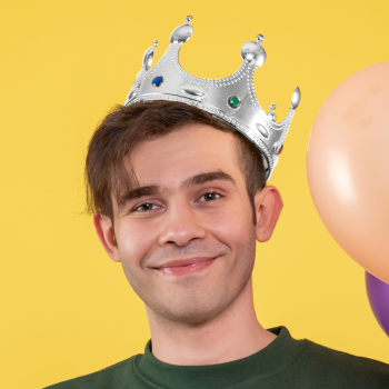 Plastik Kral Taç -Gümüş- Plastik Kral Taç -Gümüş-