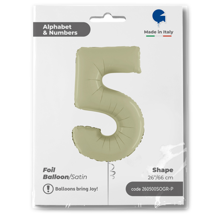 26 Grabo Rakam Folyo Balon Satin Olive Green -5- 26 Grabo Rakam Folyo Balon Satin Olive Green -5-