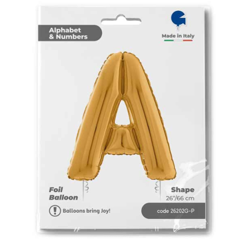 26" Grabo Harf Folyo Balon Altın -A- 26" Grabo Harf Folyo Balon Altın -A-