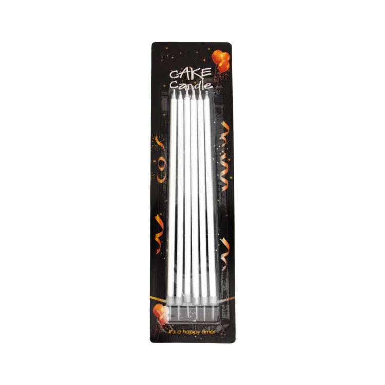 Doğum Günü Mumu 18cm 6lı -Beyaz- Doğum Günü Mumu 18cm 6lı -Beyaz-