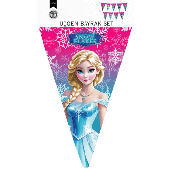 Üçgen Flama Süsleme Seti -Snowflakes- Üçgen Flama Süsleme Seti -Snowflakes-