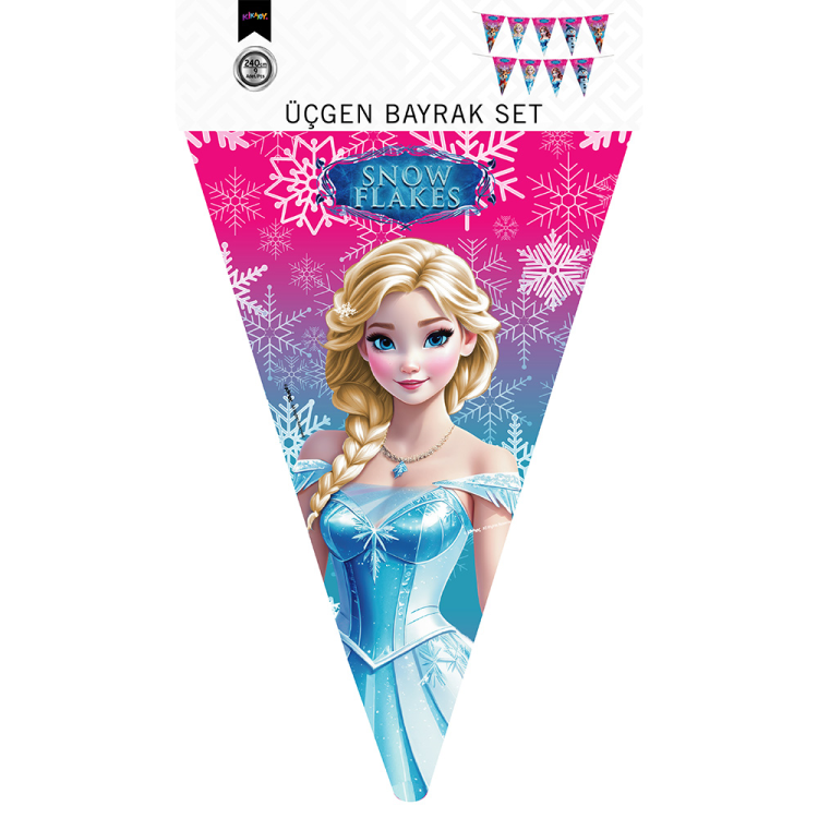 Üçgen Flama Süsleme Seti -Snowflakes- Üçgen Flama Süsleme Seti -Snowflakes-