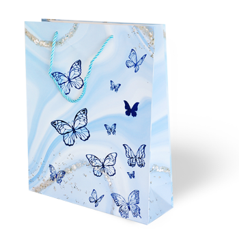 26x32 Lüks Karton Çanta Varak Baskılı -Kelebek Temalı- 26x32 Lüks Karton Çanta Varak Baskılı -Kelebek Temalı-
