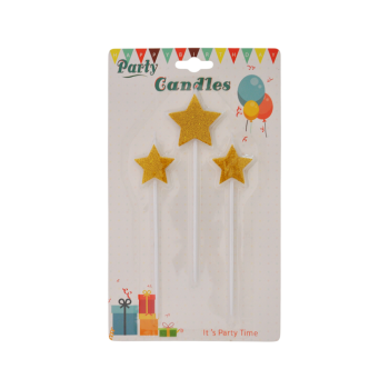 Doğum Simli Mumlar -Altın Yıldızlar- Doğum Simli Mumlar -Altın Yıldızlar-