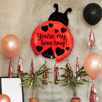27" Grabo Folyo Balon -Go Love Bug Ladybug Holog- 27" Grabo Folyo Balon -Go Love Bug Ladybug Holog-