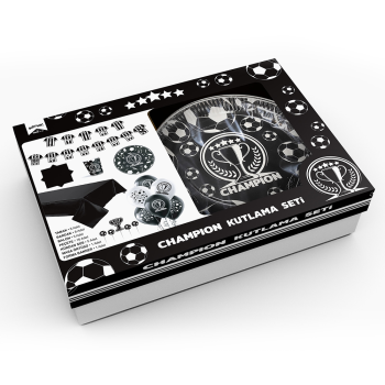 Champion Kutlama Seti -Siyah Beyaz- Champion Kutlama Seti -Siyah Beyaz-