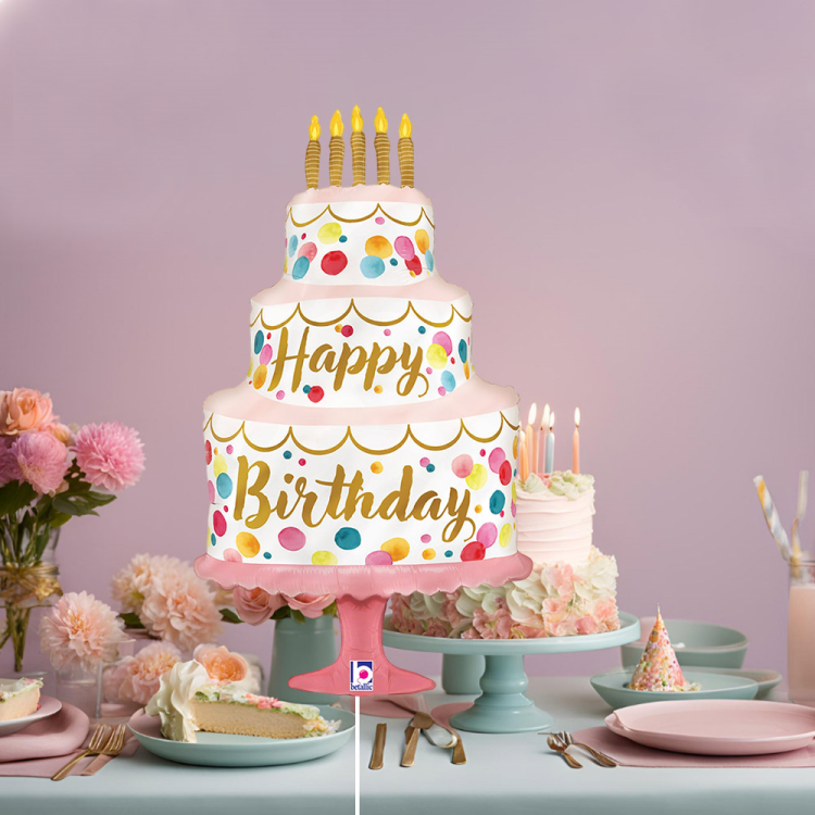 14 Grabo Folyo Balon -Satin Birthday Pink Cake mini- 14 Grabo Folyo Balon -Satin Birthday Pink Cake mini-