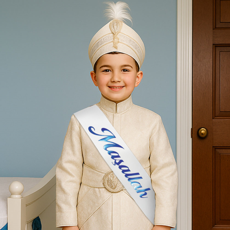 Maşallah Baskılı Varaklı Lüks Kuşak Maşallah Baskılı Varaklı Lüks Kuşak