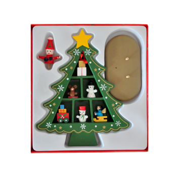 Yılbaşı Ahşap Dekor 18cm -Çam Ağacı Yeşil- Yılbaşı Ahşap Dekor 18cm -Çam Ağacı Yeşil-