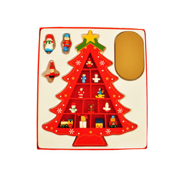 Yılbaşı Ahşap Dekor 29cm -Çam Ağacı Kırmızı- Yılbaşı Ahşap Dekor 29cm -Çam Ağacı Kırmızı-