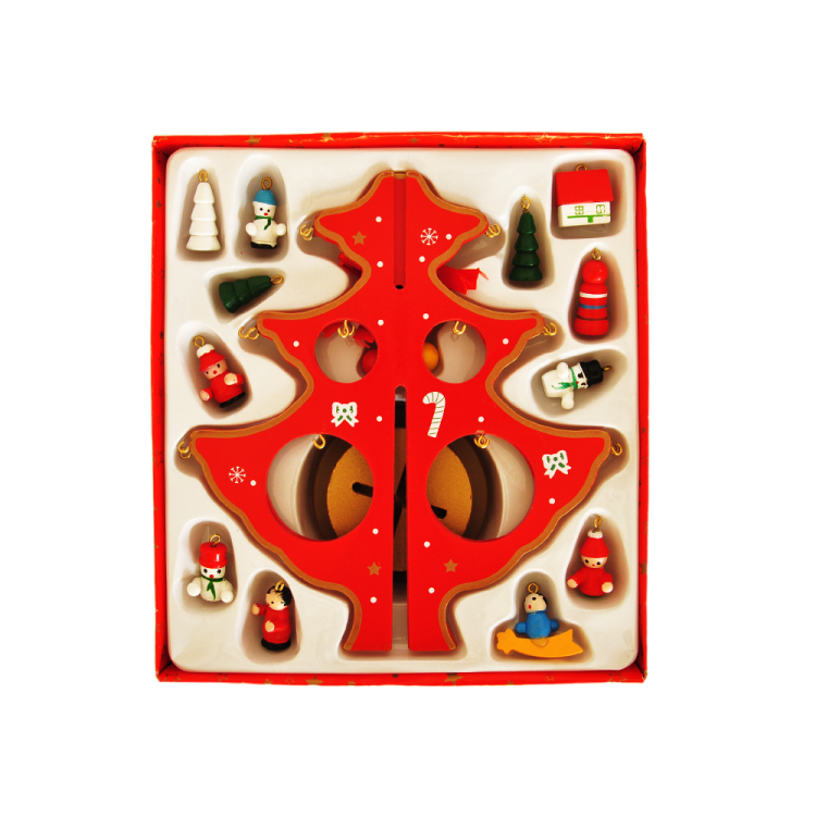 Yılbaşı Ahşap Dekor 20cm -Çam Ağacı Kırmızı- Yılbaşı Ahşap Dekor 20cm -Çam Ağacı Kırmızı-