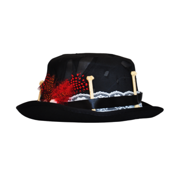 Kurukafa Aksesuarlı Silindir Şapka