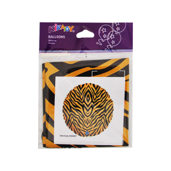18" Grabo Folyo Balon -Tiger Striped- 18" Grabo Folyo Balon -Tiger Striped-