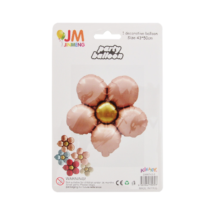 18 Retro Renk Papatya Folyo Balon 18 Retro Renk Papatya Folyo Balon