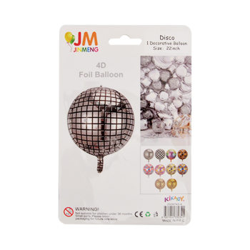 22" Disko Topu Folyo Balon -Gümüş- 22" Disko Topu Folyo Balon -Gümüş-