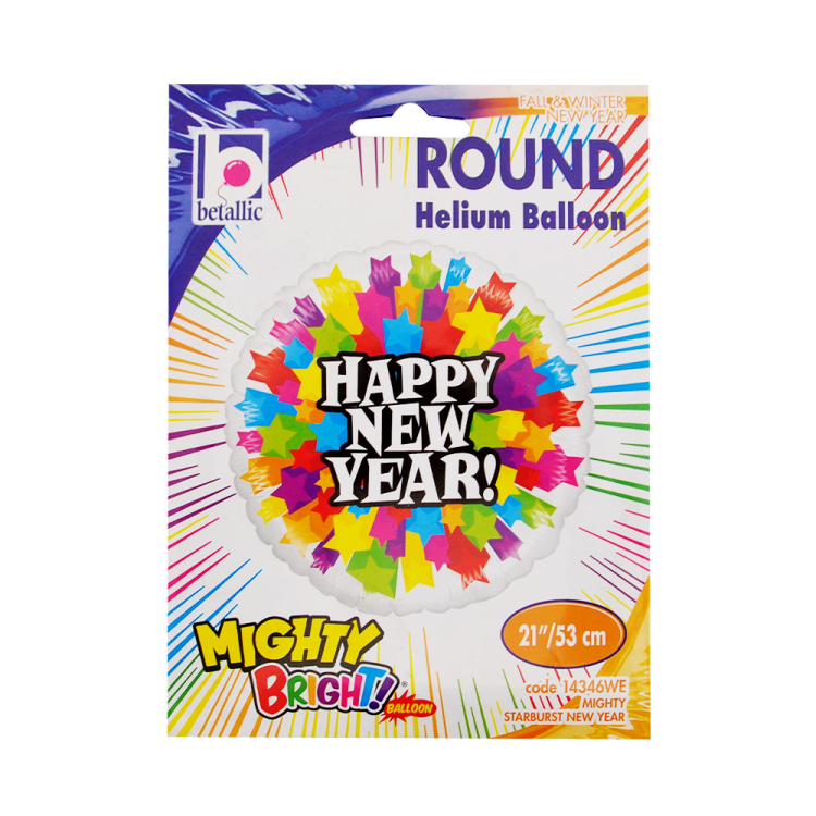 21 Grabo Folyo Balon -Mighty Starbust NewYear- 21 Grabo Folyo Balon -Mighty Starbust NewYear-