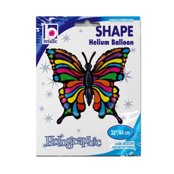 33" Grabo Folyo Balon -Pop Art Butterfly- 33" Grabo Folyo Balon -Pop Art Butterfly-