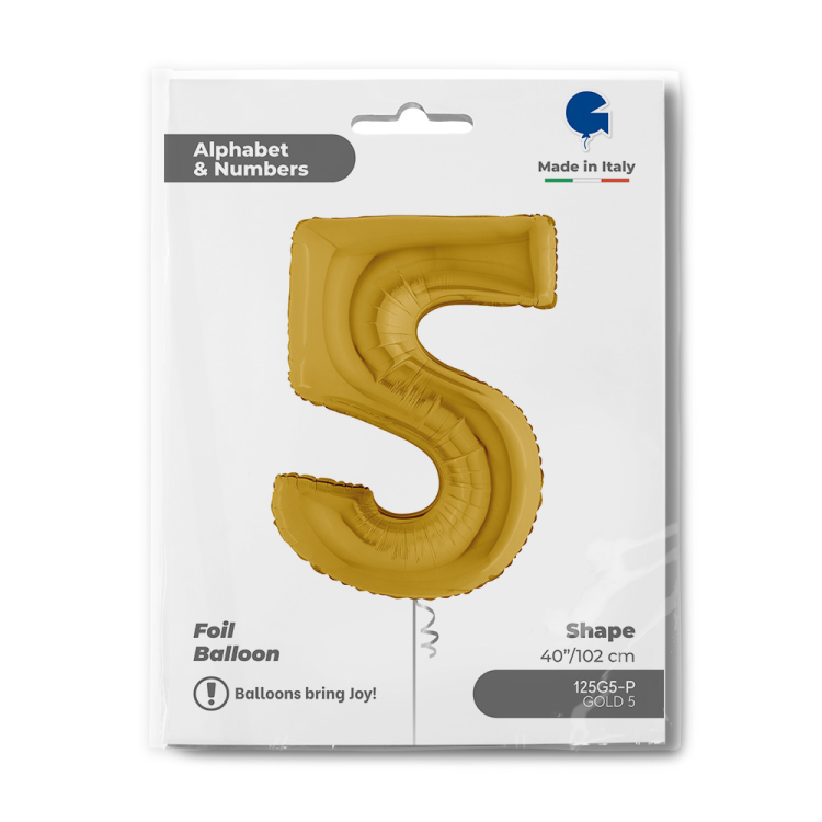 40 Grabo Rakam Folyo Balon Altın -5- 40 Grabo Rakam Folyo Balon Altın -5-