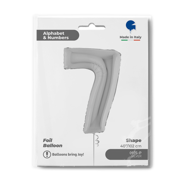 40 Grabo Rakam Folyo Balon Gümüş -7- 40 Grabo Rakam Folyo Balon Gümüş -7-