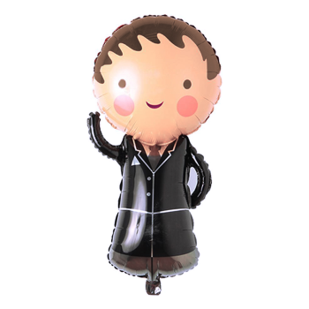 Folyo Balon Damat Şekilli 45x86cm -BLN214- Folyo Balon Damat Şekilli 45x86cm -BLN214-