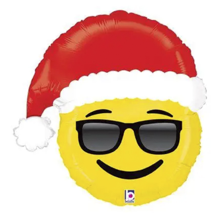 25 Grabo Folyo Balon -Emoji Santa- 25 Grabo Folyo Balon -Emoji Santa-