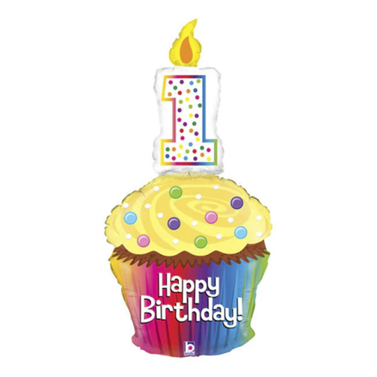 47 Grabo Folyo Balon -Happy 1st B-Day Cupcake- 47 Grabo Folyo Balon -Happy 1st B-Day Cupcake-