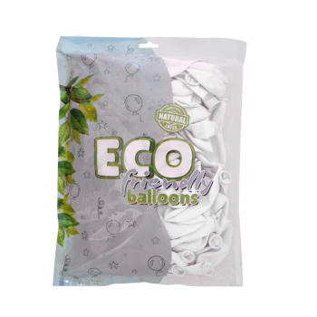 12" Eco Pastel Balon 100lü -Beyaz- 12" Eco Pastel Balon 100lü -Beyaz-