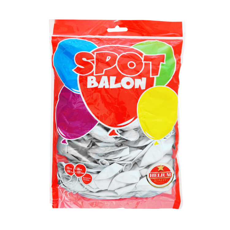 12 Spot Pastel Balon 100lü -Beyaz- 12 Spot Pastel Balon 100lü -Beyaz-