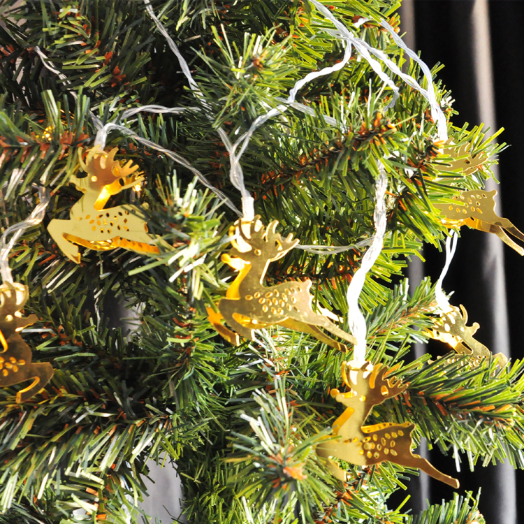 Yılbaşı Pilli Figürlü Led Işık 3mt -Geyik- Yılbaşı Pilli Figürlü Led Işık 3mt -Geyik-