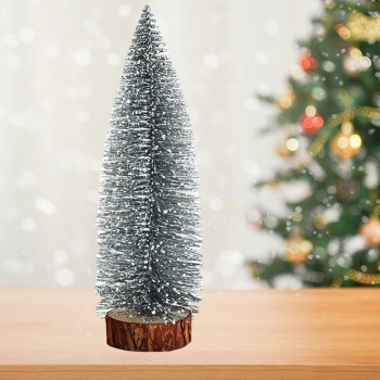 30cm Simli Dekor Çam -Gümüş- 30cm Simli Dekor Çam -Gümüş-