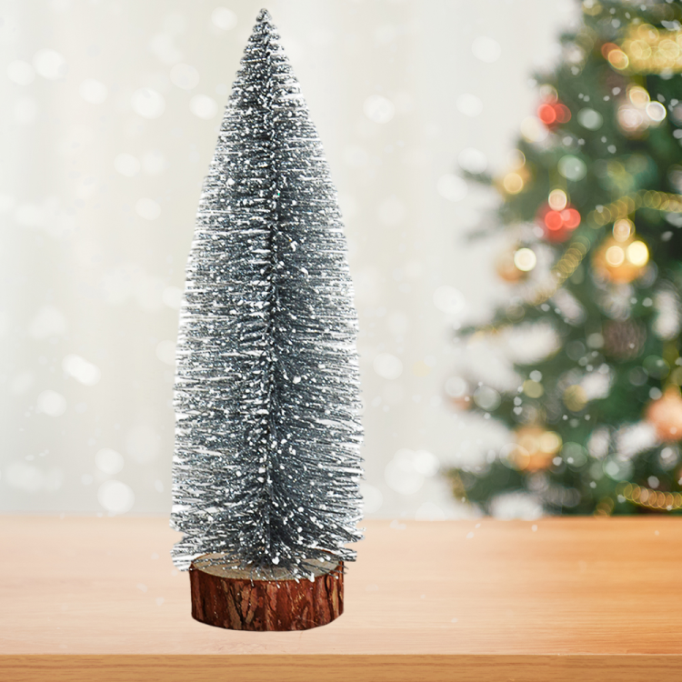 30cm Simli Dekor Çam -Gümüş- 30cm Simli Dekor Çam -Gümüş-