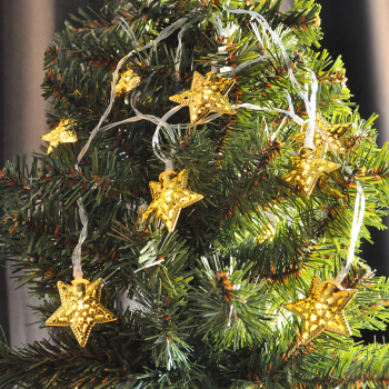 Yılbaşı Pilli Figürlü Led Işık 3mt -Yıldız- Yılbaşı Pilli Figürlü Led Işık 3mt -Yıldız-